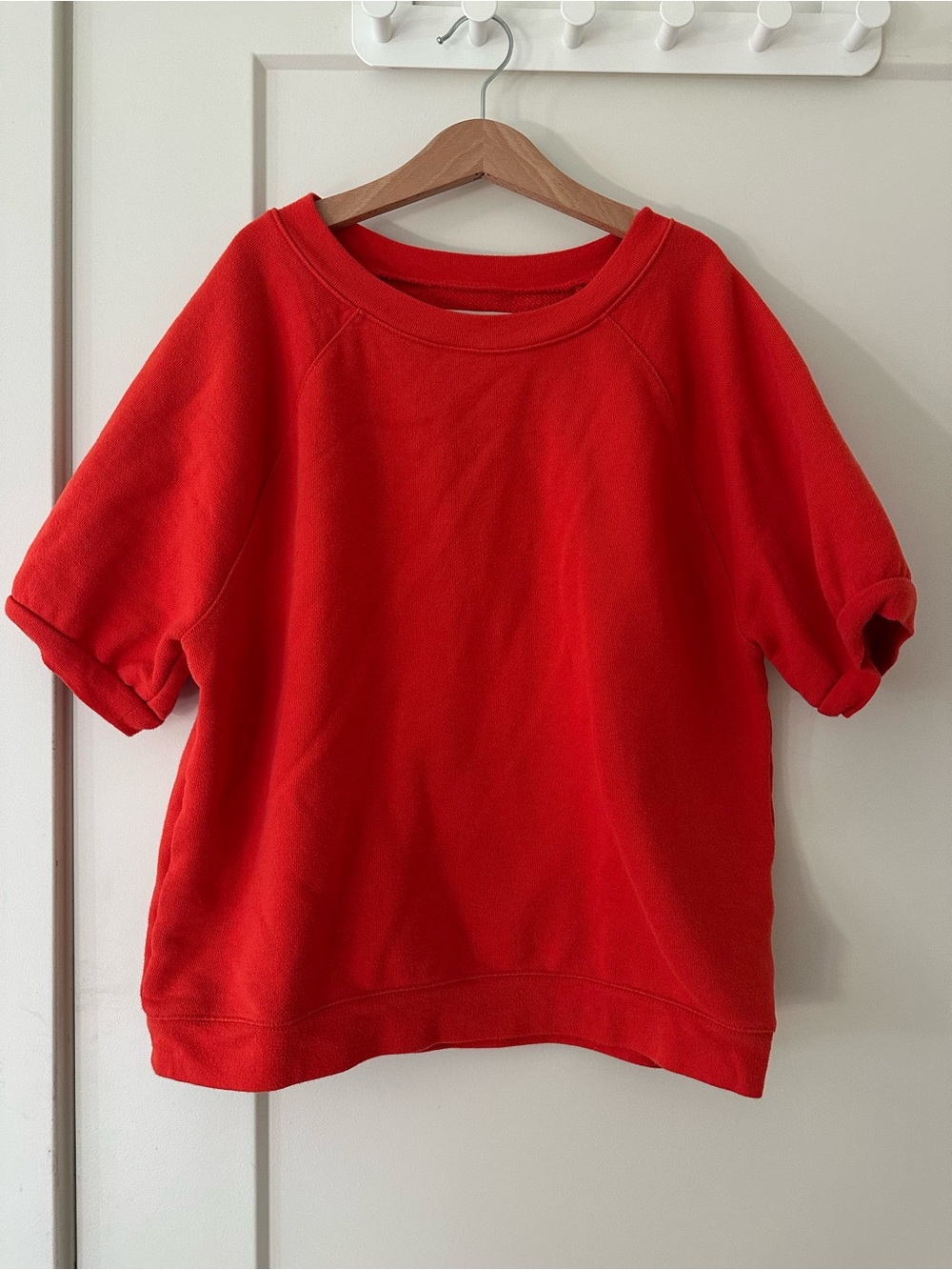 Madewell vintage style Raglan Short-Sleeve Pullover Sweatshirt